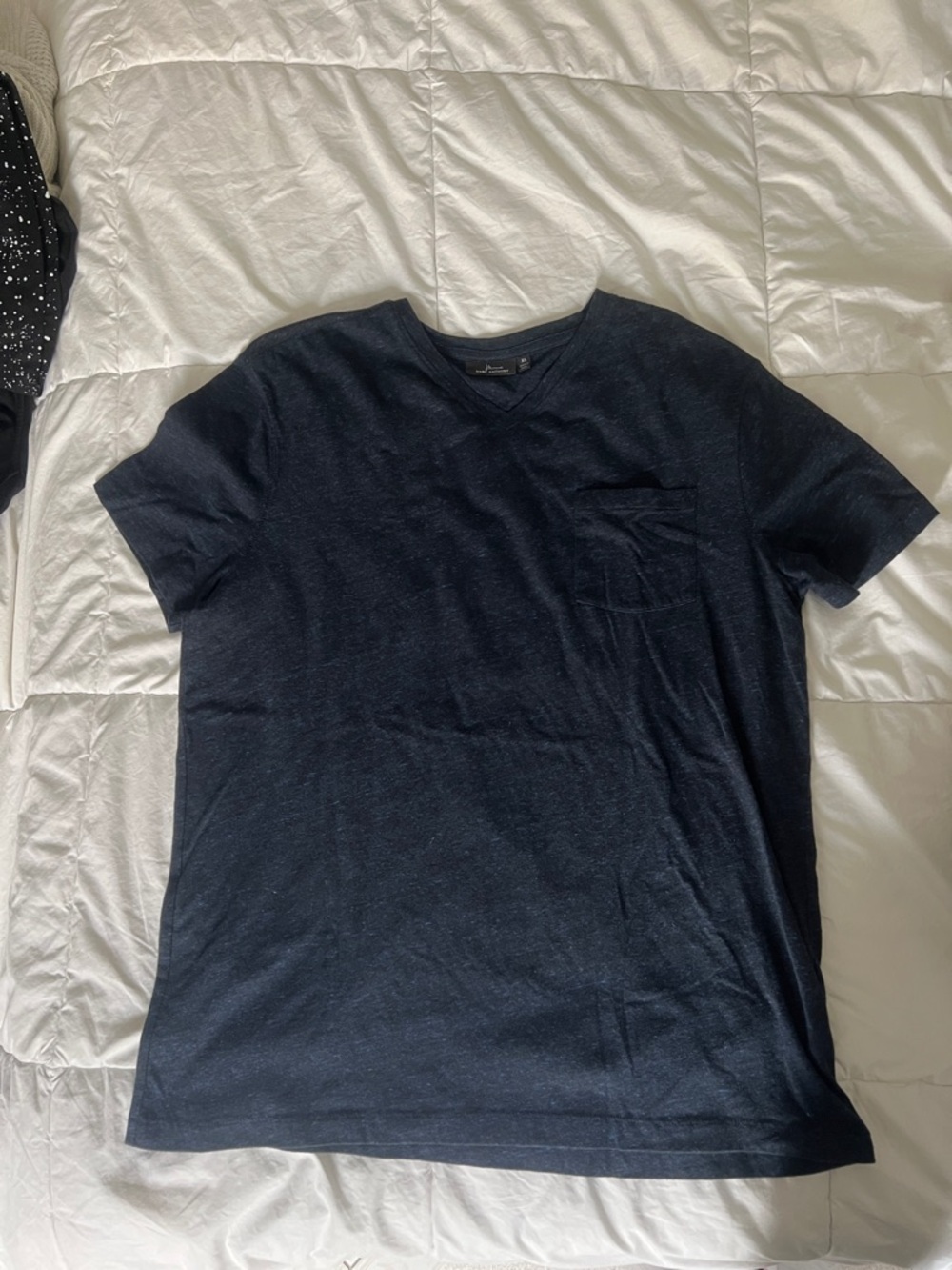 Men's Navy V-Neck Pocket Tee by Marc Anthony